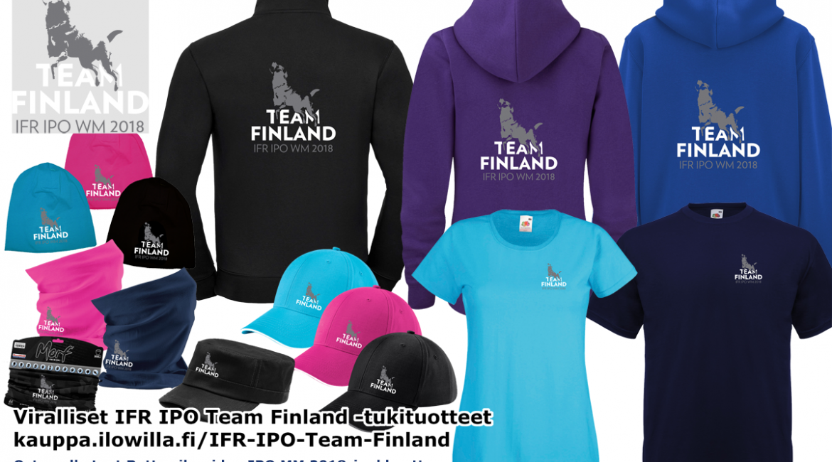 Viralliset IFR IPO Team Finland tukituotteet
