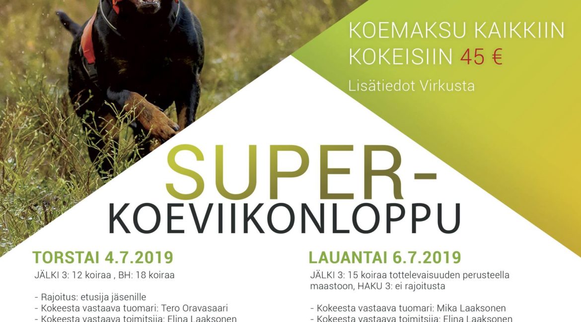 Superkoeviikonloppu 4.-7.7.2019