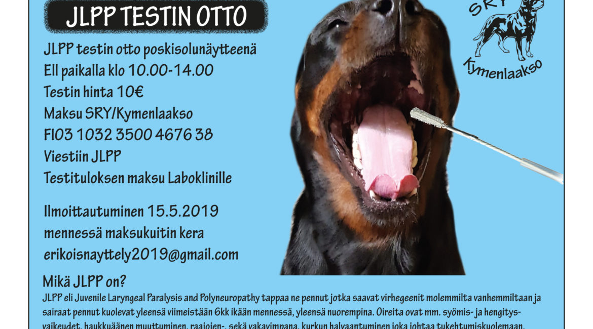 Ulkomuodontarkastus ja JLPP-näytteenotto