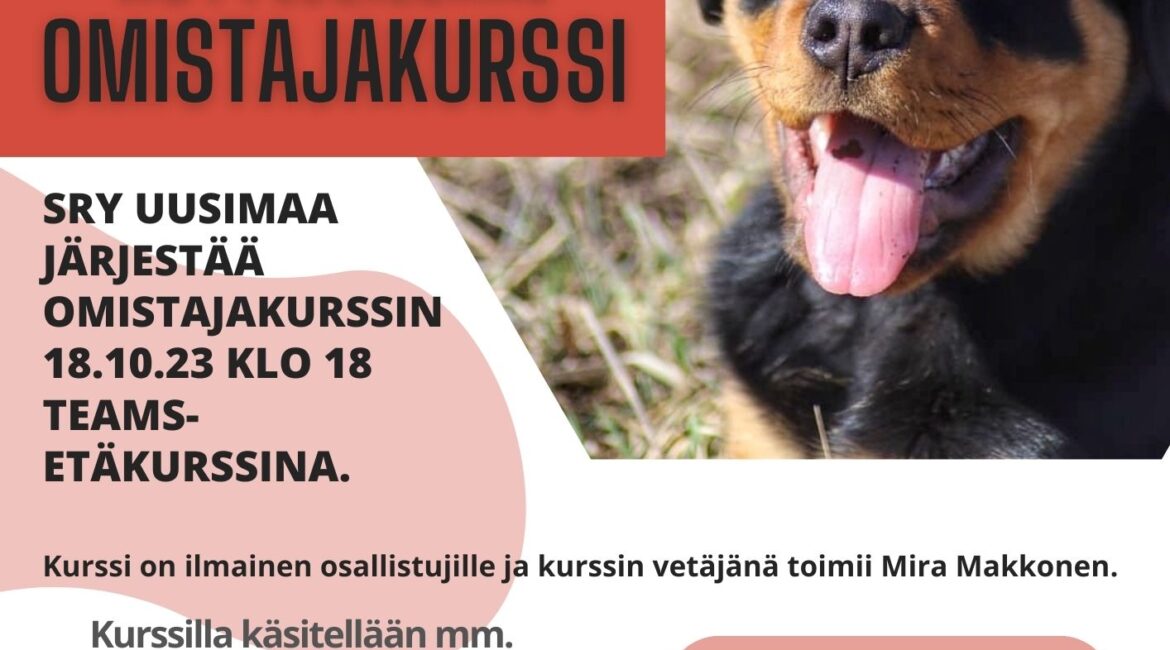 Omistajakurssi SRY Uusimaa