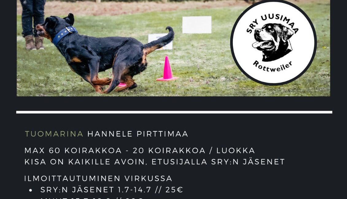 RALLY-TOKO ROTU- JA JOUKKUEMESTARUUSKISAT 1.9.2024